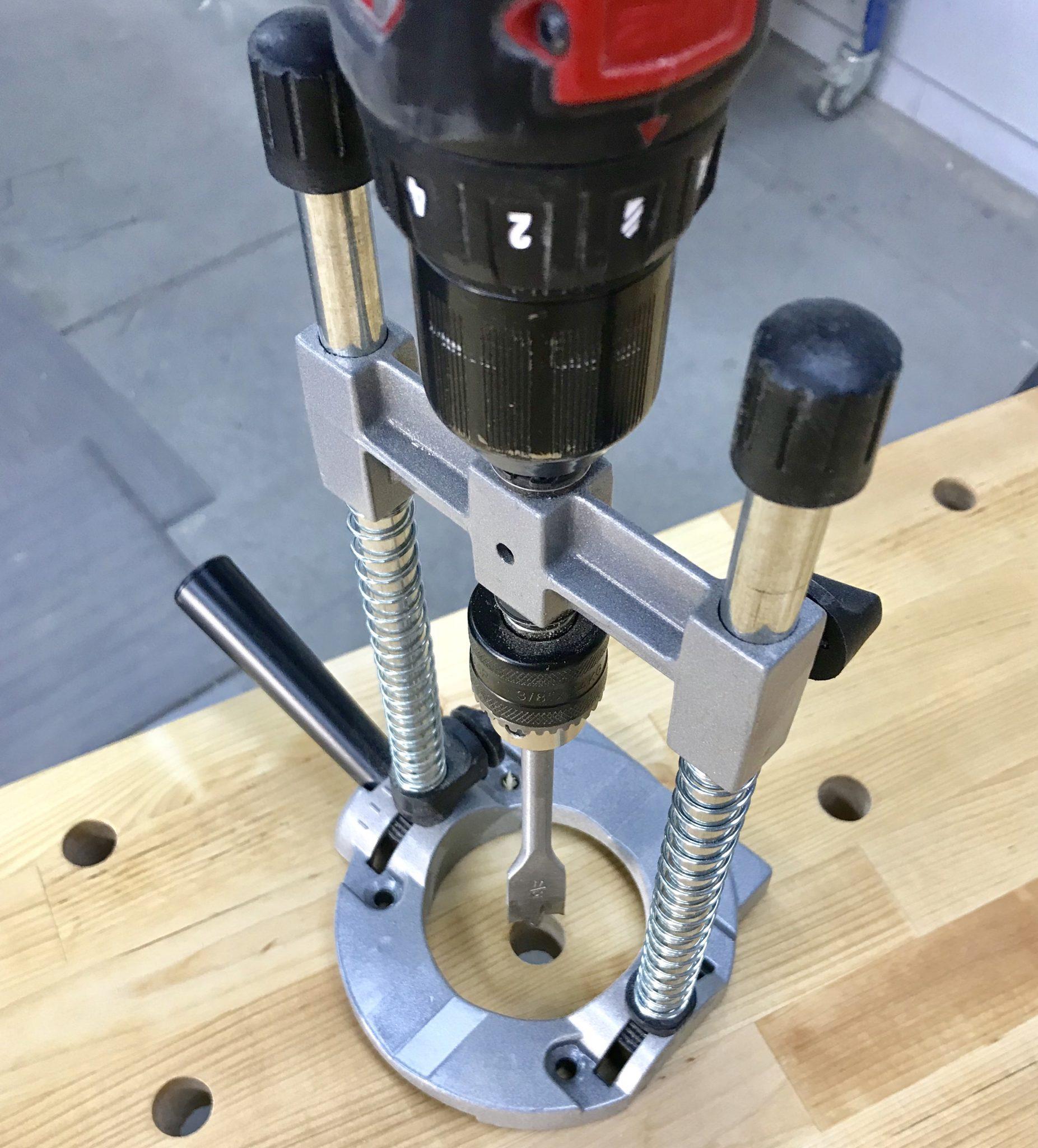 Drill straight holes with a portable drilling guide Kreg Tool