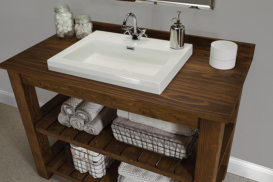 Kreg Tool Innovative Solutions For, Rustic Bathroom Vanity Plans
