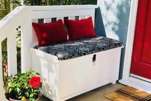 DIY a Porch Packages Lock Box Bench