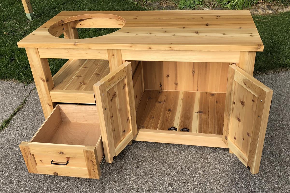Kreg Tool Innovative Solutions For, Big Green Egg Table With Cabinet Plans