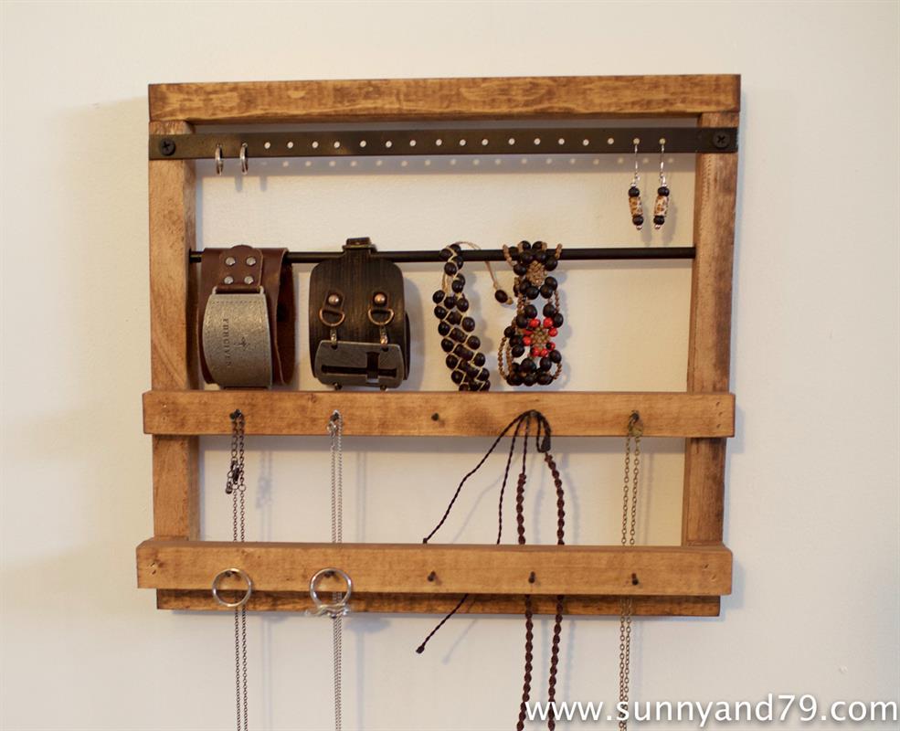 CROPPEDPottery Barn Inspired Rustic Jewelry Hanger