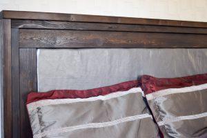 Upholstered Headboard with Stacked Wood Frame