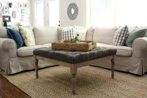 No-Sew Upholstered Coffee Table