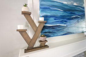 Angled Tabletop Plant Stand