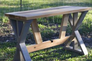 DIY Cedar Desk Build with Bottom Supports