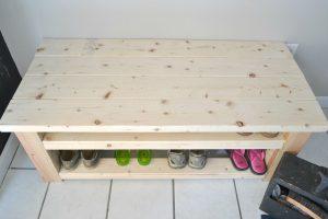 Mudroom Bench with Shoe Storage