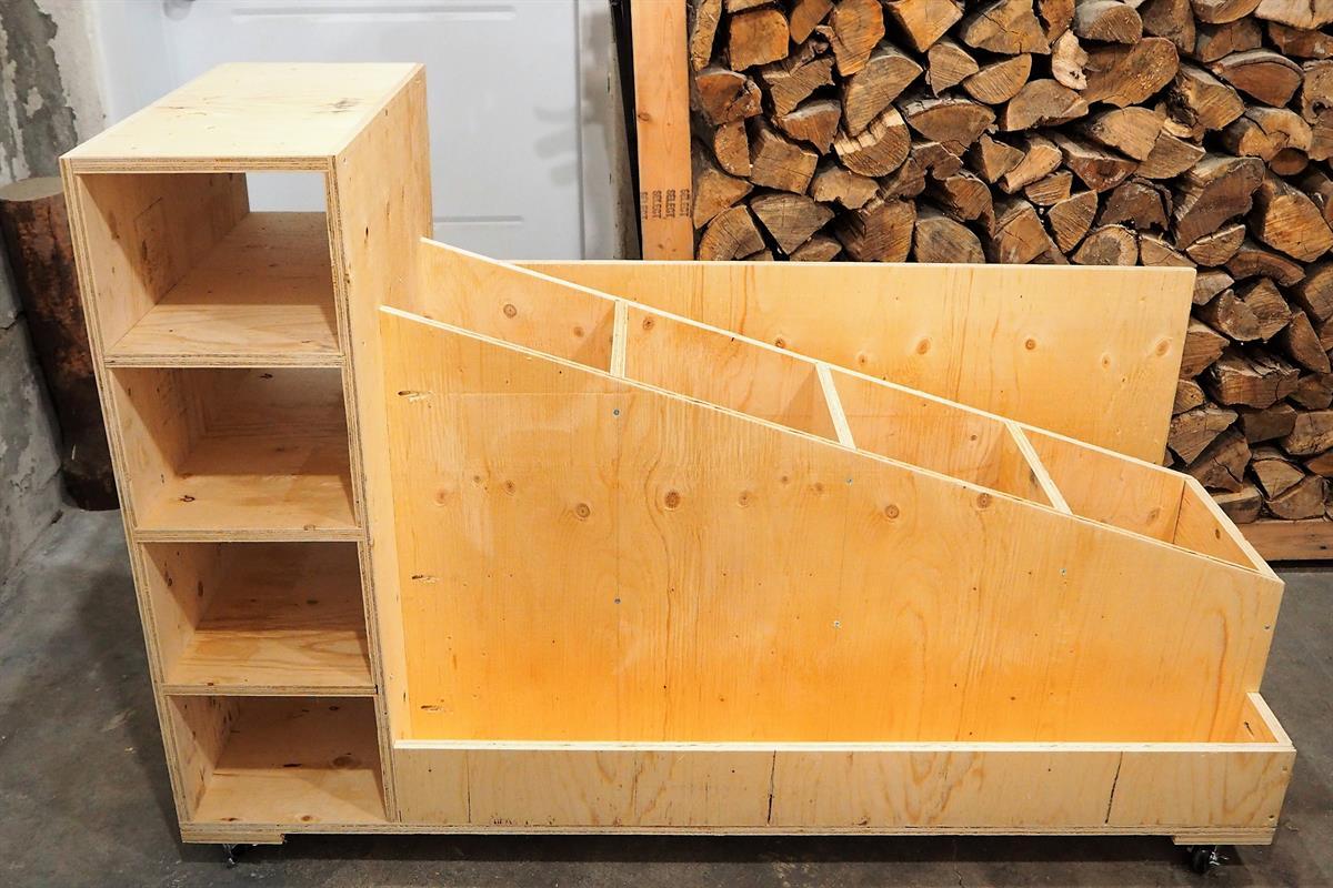The Ultimate Lumber Storage Cart