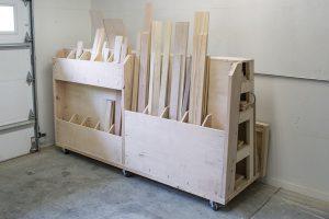 Rolling Lumber & Sheet Goods Cart