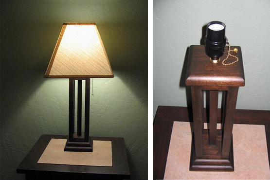 Mission Style Bedroom Lamp
