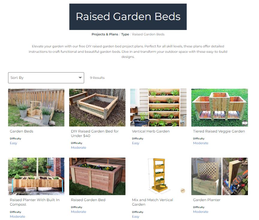 raised garden bed plans