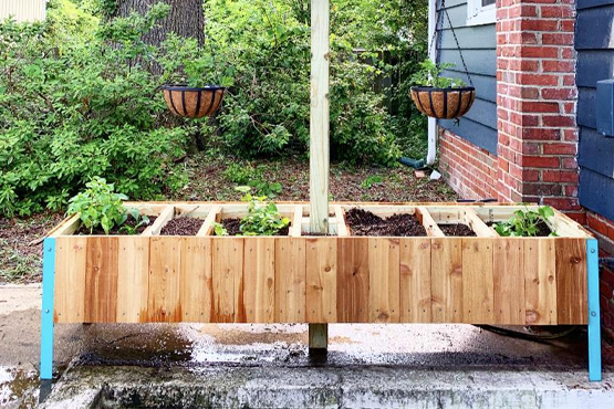 Raised Planter With Built In Compost