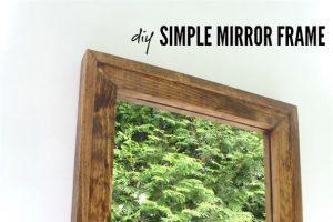 simple mirror frame