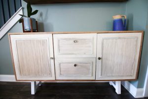 Buffet Table with Fluted Doors