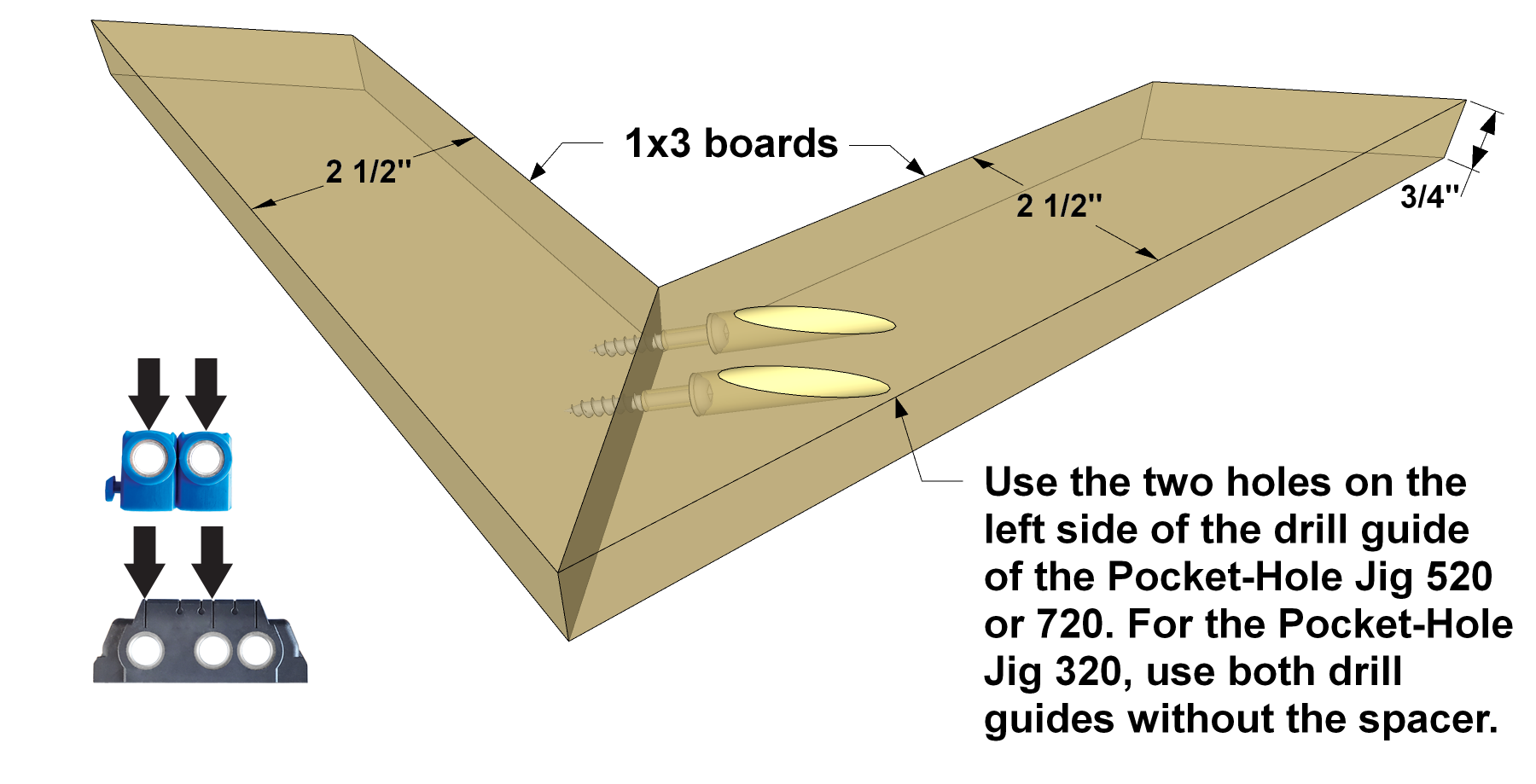 How to create miter joints with pocket holes Kreg Tool