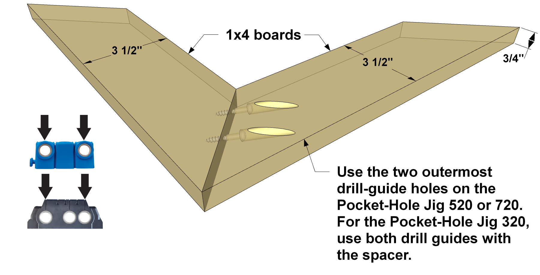 How to create miter joints with pocket holes Kreg Tool