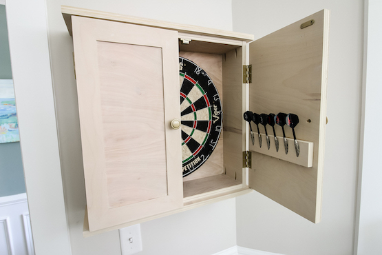 DIY Dartboard Cabinet