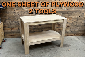 Single Sheet of Plywood Workbench