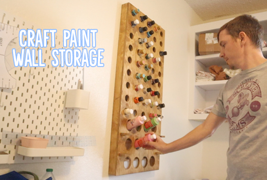 Craft Paint Wall Storage