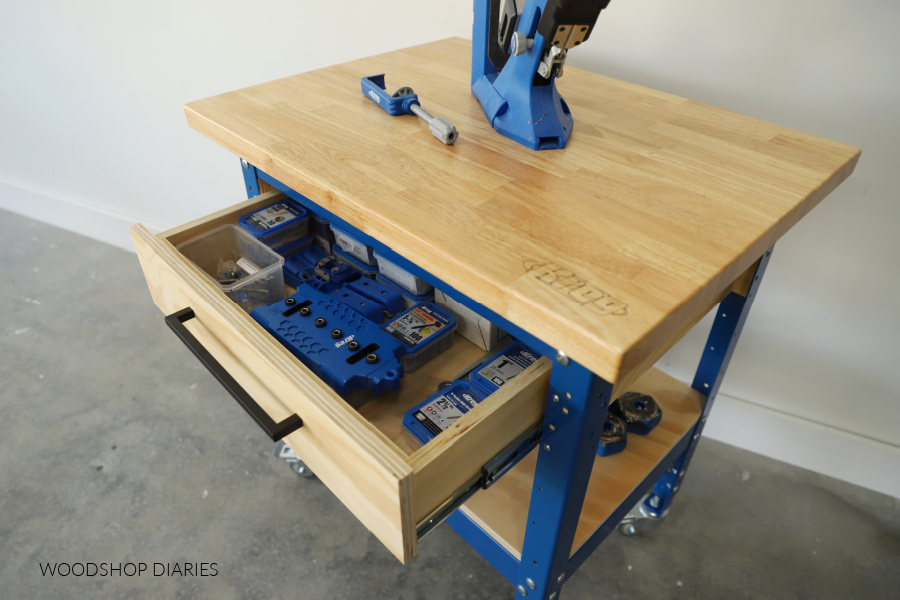 kreg-workbench-top-with-drawer-open