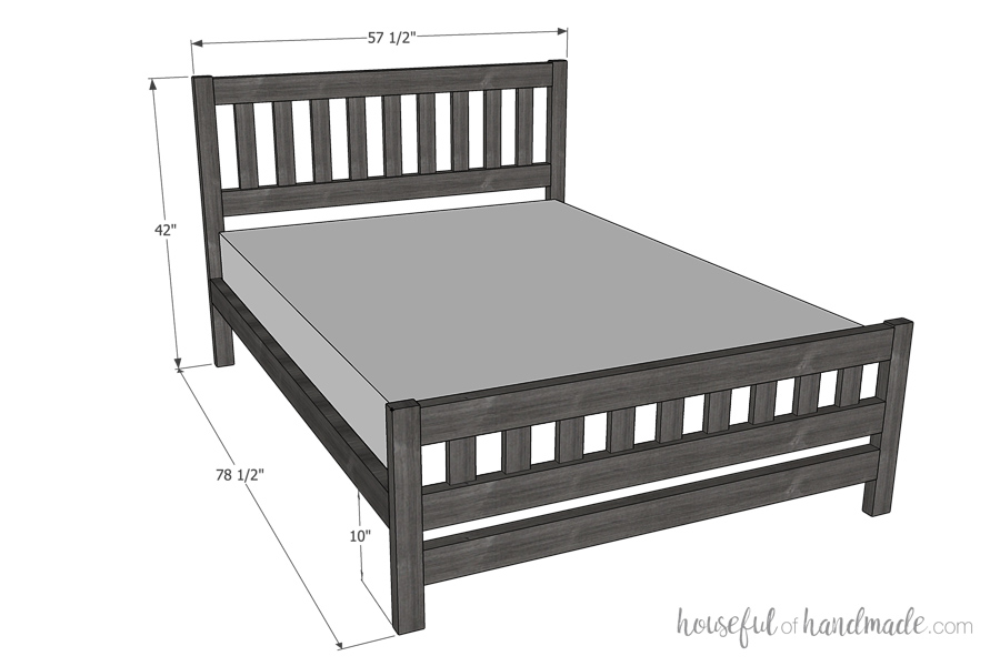 full-platform-bed-dimensions