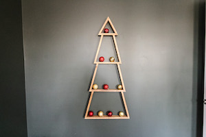 Wall-Mounted Christmas Tree Display