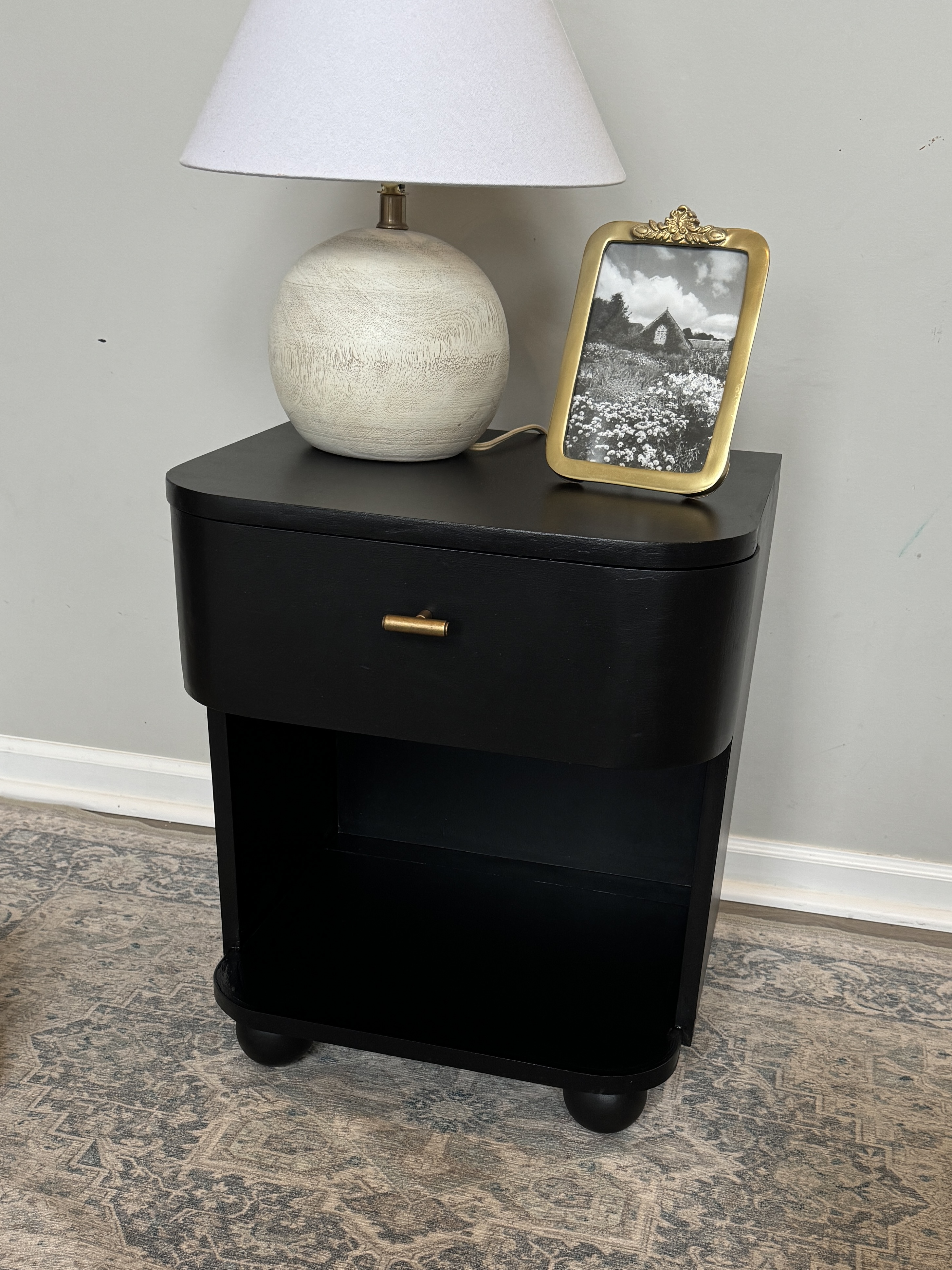 Modern Curved Nightstand