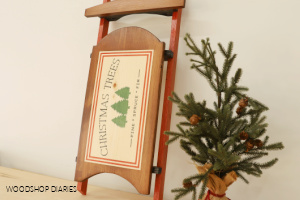 Simple Wooden Christmas Sled