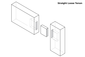 Straight Loose Tenon joint