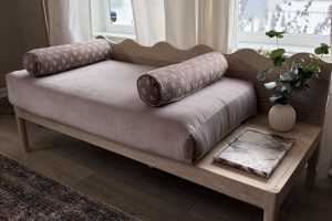 DIY Bench With Attached Side Table