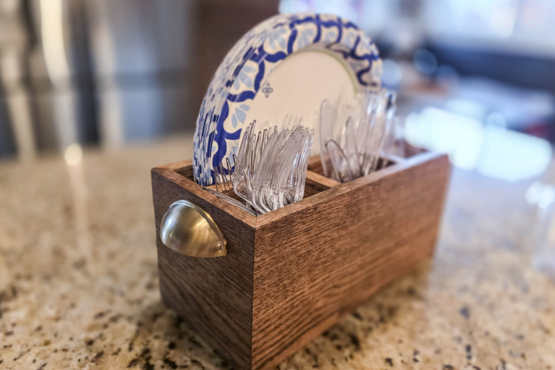 Utensil and Paper Plate Caddy