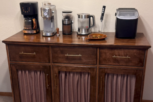 Coffee Bar & Drink Station Cabinet