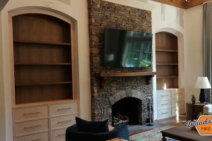 Arched Top Built-In Cabinetry