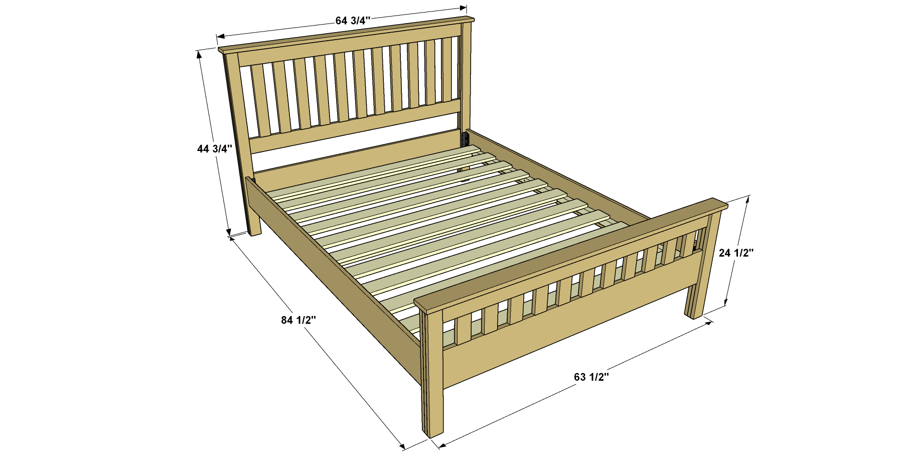 classic-craftsman-style-queen-bed-overall-with-dimensions