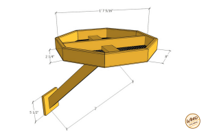 Sturdy Wood Bird Feeder