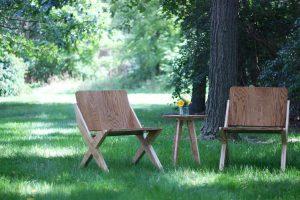 Plywood Chair Set