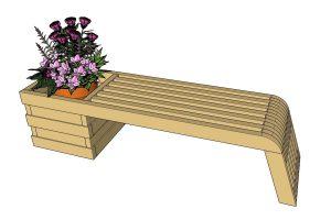 Modern Outdoor Bench