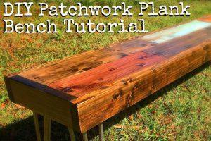 Patchwork Plank Bench