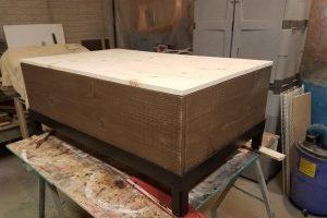 Upholstered Top Storage Coffee Table