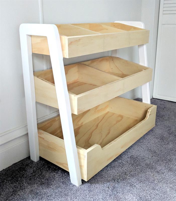 3-tiered organizational shelf for craft room or kids toys {Reality Daydream} (2)