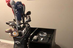 Golf bag stand