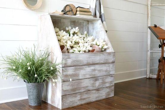 Antique Boot Box (with Shoe Storage)