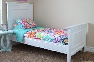 Faux Raised Panel Twin Bed