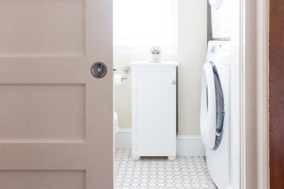 Beadboard Bathroom Cabinet