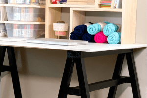 DIY Sawhorse Craft Desk