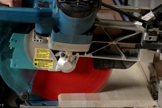 How to crosscut wide boards on a miter saw