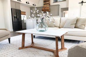 DIY Angled Coffee Table