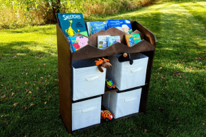 Mountain Bookshelf and Toy Storage