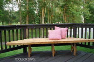 Outside Corner Bench