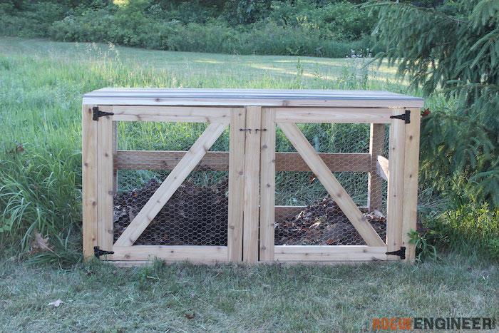 DIY Double Compost Bin Plans - Rogue Engineer 1