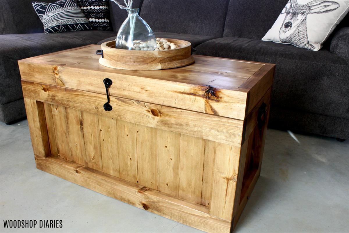 DIY Hope Chest as Coffee Table Large